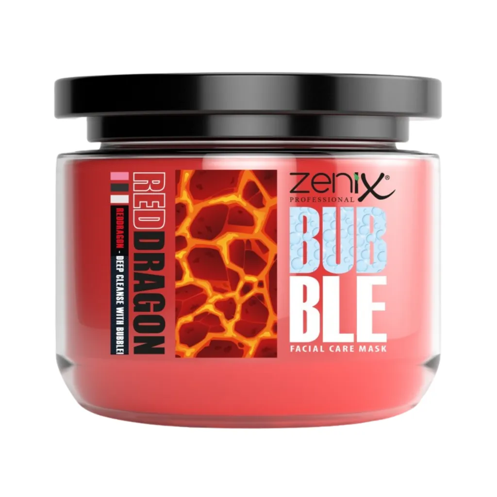 kuaför-marketim-zenix-bubble-clay-face-mask-red-dragon-300-ml Zenix Red Dragon Yüz Maskesi 300 tl - Görsel 1